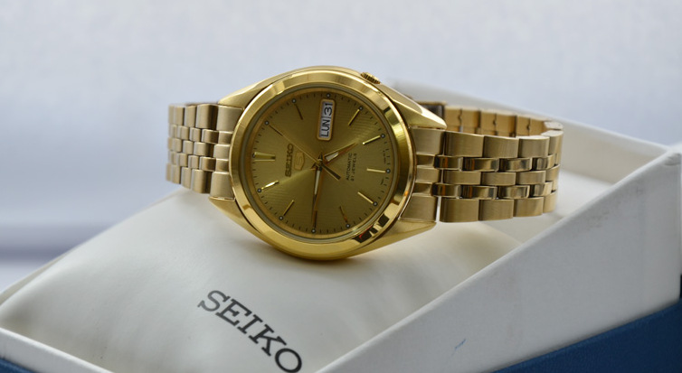 Đồng hồ Seiko 5 mạ vàng