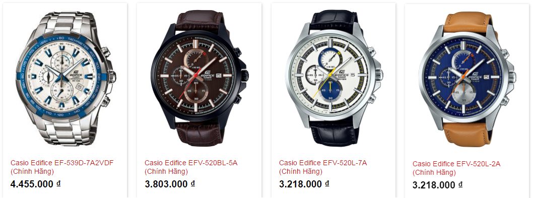 Casio Edifice wr100m price