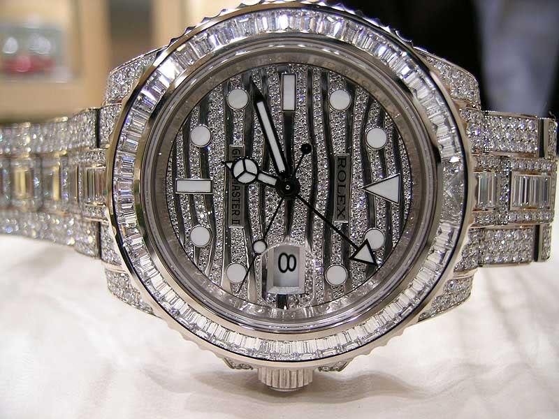 đồng hồ nạm kim cương rolex GMT